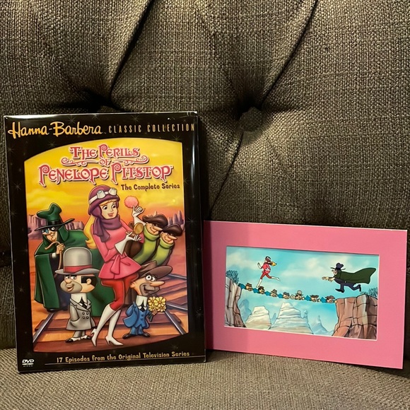 The Perils of Penelope Pitstop Hanna Barbera DVD set with collectible lithograph - Picture 1 of 13